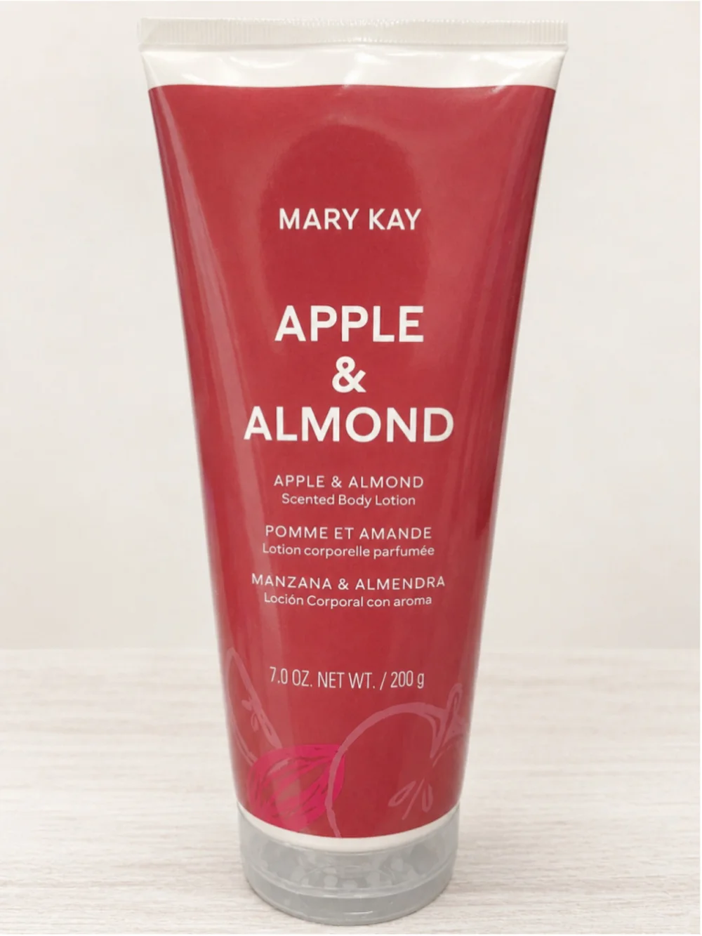 Mary Kay Apple & Almond Body Lotion and Shower Gel Set, One Size, Red/White
